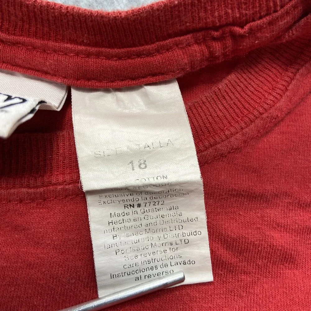 Pokemon Y2K Red Nintendo Youth Size 18 Red‎ TShirt